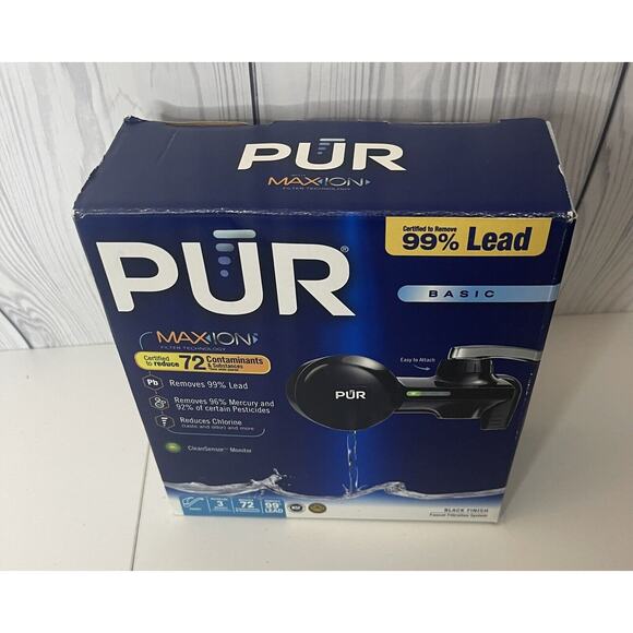 PUR Advanced Maxion Faucet Filtration System Black Finish with Filter - Picture 1 of 3